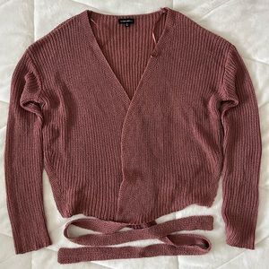 Cotton Candy LA Wrap Sweater